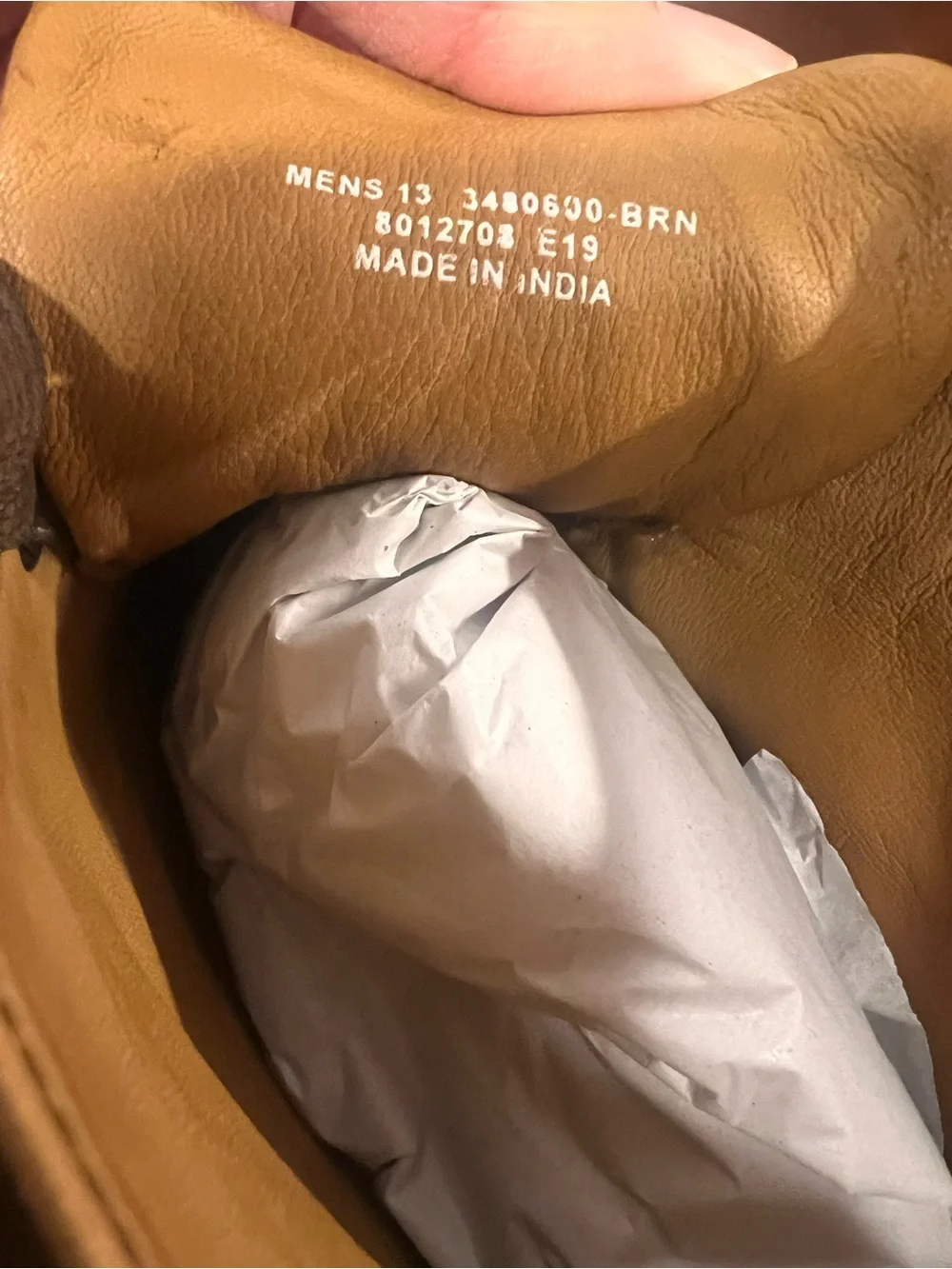 Men's Frye Tan Leather Lace-Up Boots